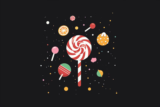 Beautiful and stylish sweets logo.