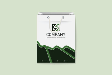 Official paper document shopping bag design