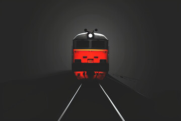 Beautiful and stylish train logo. - obrazy, fototapety, plakaty