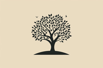 Beautiful and stylish tree logo.