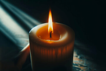 Candles lit for religious purposes