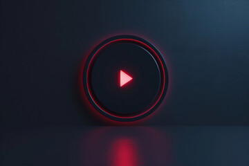 Beautiful and stylish video playback logo.