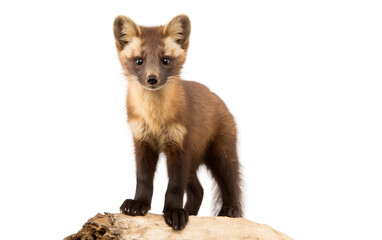 Marten of the Pines isolated on transparent Background