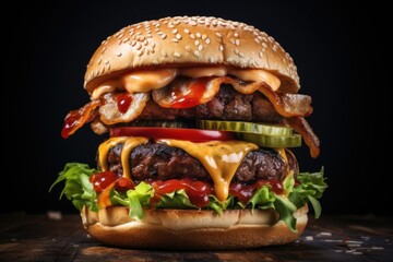  a hamburger bun sitting on top of a bun sitting on top of a bun sitting on top of a bun.