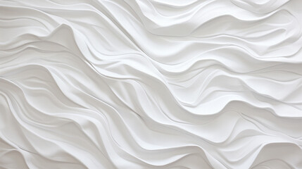 Crumpled paper texture in white color - ai generative