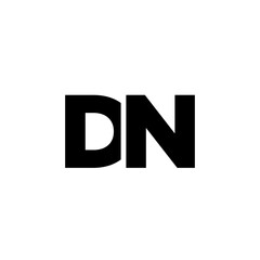 Letter D and N, DN logo design template. Minimal monogram initial based logotype.