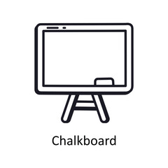 Chalkboard vector outline doodle Design illustration. Symbol on White background EPS 10 File