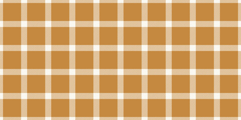 Adorable fabric seamless pattern, factory check vector textile. Regular plaid background texture tartan in sea shell and orange colors.