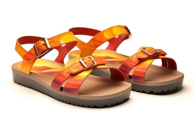Dusk Walk Sandal Duo, Sunset Stroll sandal pair.