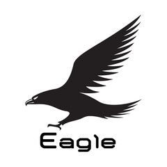 eagle logo graphic design concept. Editable eagle element