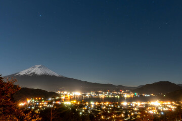 富士山と夜景