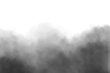 fog steam isolated on transparent background, smoke and mist effect. White mist or smoke on white copy space background - obrazy, fototapety, plakaty