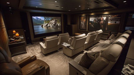 Luxury home theater design.