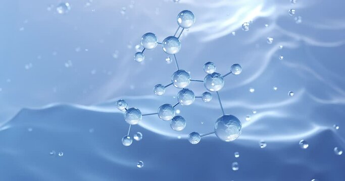 Acetylcysteine rotating molecular structure, 3d model of molecule, n-acetylcysteine, looped video