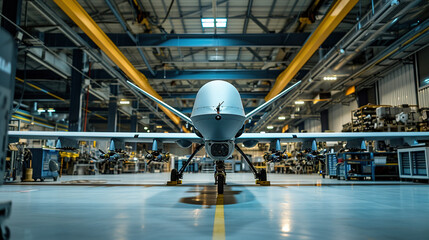 Military drone factory.  - obrazy, fototapety, plakaty