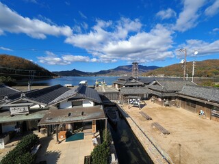 Fototapeta premium 高所撮影用三脚を使用して撮影した二十四の瞳映画村【香川県小豆郡土庄町（小豆島）】3