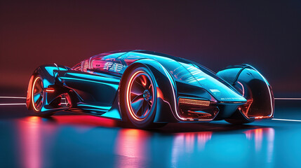Modern futuristic car concept