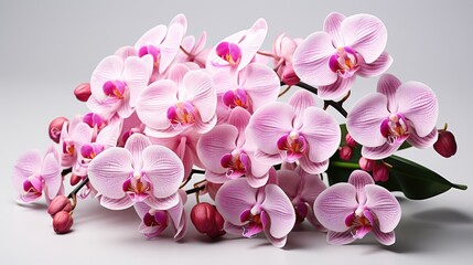 Naklejka na ściany i meble phalaenopsis orchid beautiful pink flowers