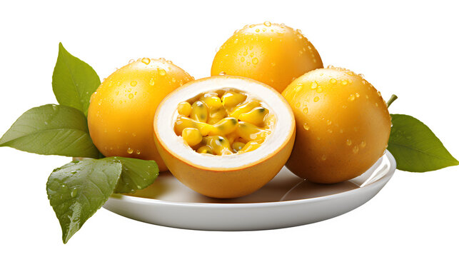 Passion Fruit PNG, Tropical Fruit, Exotic Produce, Passion Fruit Image, Tangy and Aromatic, Edible Seeds, Tropical Agriculture, Fresh and Ripe