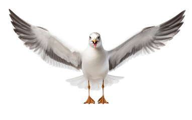 Coastal Bird: A Seagull Tale isolated on transparent Background