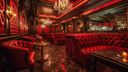 Naklejka premium Concept of interior in nightclub.
