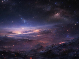 Naklejka premium Star-Field Wallpaper