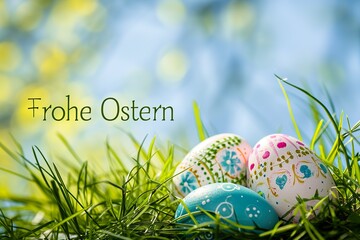 Frohe Ostern Karte Hintergrund