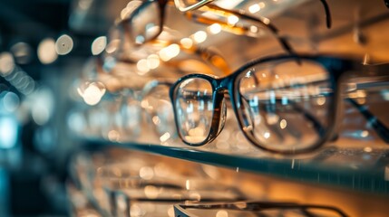 Eyeglasses Optical Display - obrazy, fototapety, plakaty