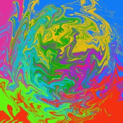 Abstract, color-painted images without exact shapes, multi-colored, are used to create background images, pretty multi-colored painted together.