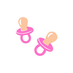 Children's pacifier in pink