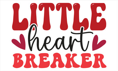 Retro Valentine Tshirt Design Template