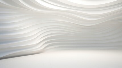 White Background with 3D Light AI Generated