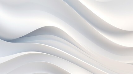 Minimalist Modern Graphic Design with White Geometric Abstract Background and Overlapping Layers AI Generated