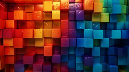 Abstract Multicolor Texture Wallpaper AI Generated
