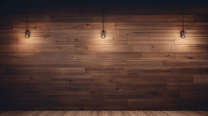 clean brown wooden wall - obrazy, fototapety, plakaty