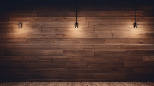 clean brown wooden wall