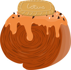 Cromboloni dessert Illustration 