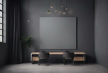 Gray wall of the reception and decor from the board stock photoOffice Wall Building Feature Backgrounds Gray Color
