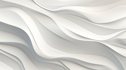 Abstract White Wallpaper Background AI Generated