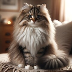 Fototapeta premium サイベリアン猫