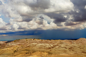 Rugged and Desolate Landscape Petrified Forest Arizona
