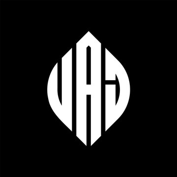 UAJ logo. UAJ letter. UAJ letter logo design. Intitials UAJ logo linked with circle and uppercase monogram logo. UAJ typography for technology, business and real estate brand.