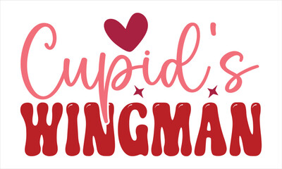 Retro Valentine Tshirt Design Template