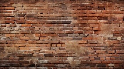 Abstract Brick Wall Background AI Generated