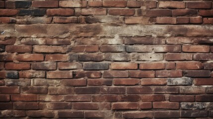 Grunge Brick Wall Texture Background AI Generated