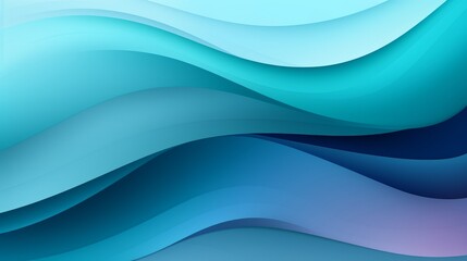 Colorful Modern Waves Background Design with Teal Blue, Very Dark Blue, and Slate Gray Colors AI Generated