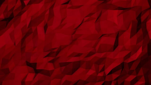 Dark red geometric abstract minimal motion video background. Video animation 4k