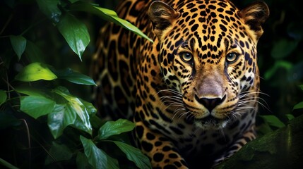 Wild Leopard in the Jungle AI Generated