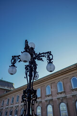 Fototapeta na wymiar Old street lamps, in Budapest 