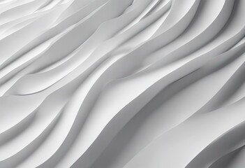Modern abstract parametric three dimensional background of a set of wavy white three dimensional petals converging in a cent 3D illustration stock photoArchitecture Backgrounds White Color Abstract
